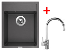 Sinks CLASSIC 400 Pureblack + VITALIA lesklá 